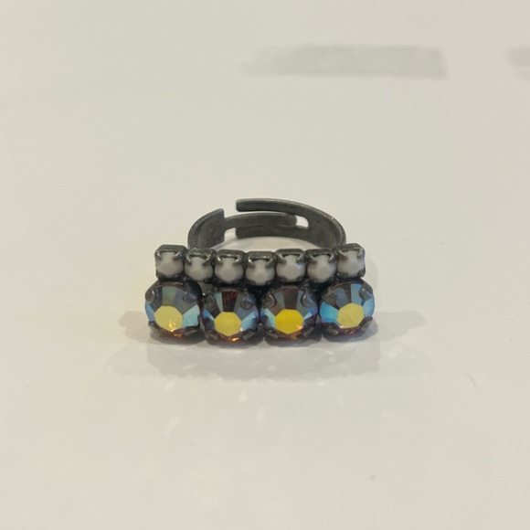 Sabika Multistone Silver Women's Ring - Picture 1 of 3